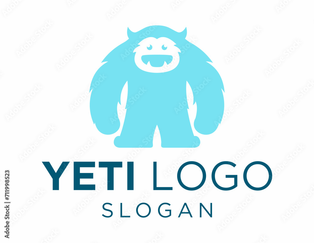 Obraz premium Logo design about Yeti on a white background. made using the CorelDraw application.