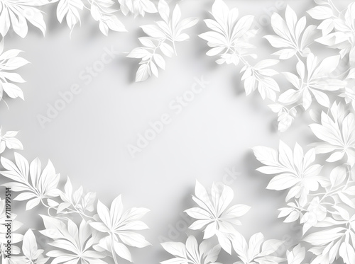 Wallpaper Mural white-background-plant-shaped-shadow-shadow-shapeon-the-side Torontodigital.ca