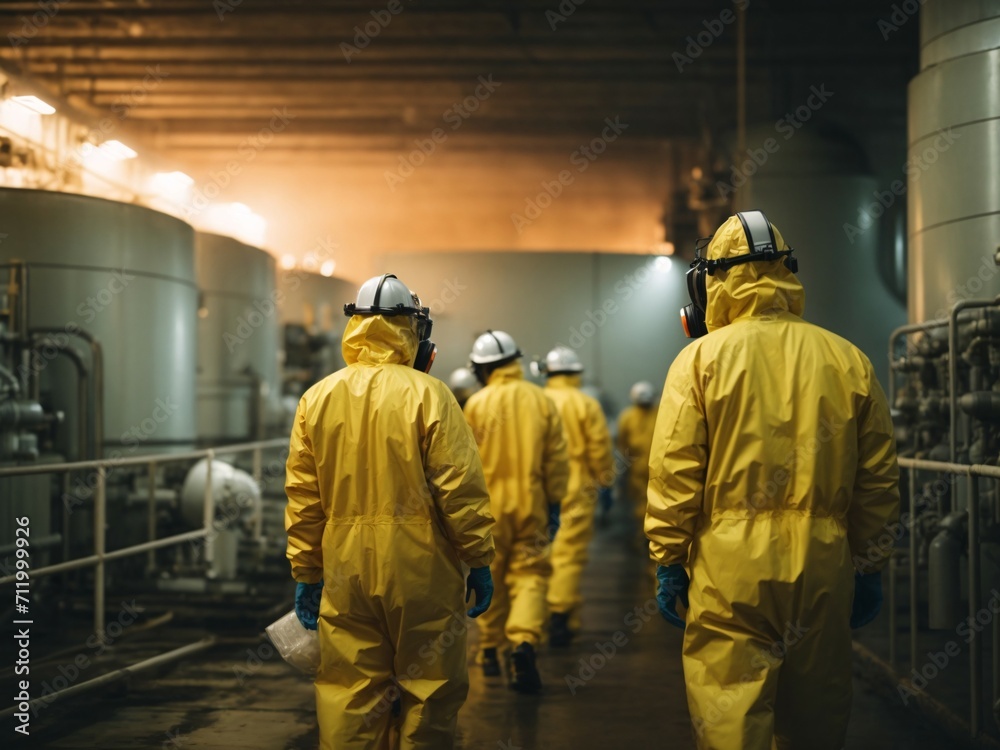 Fototapeta premium Nuclear Station Workers