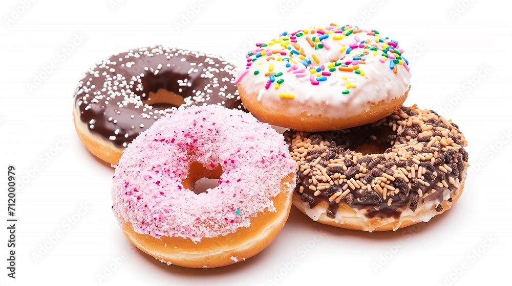 donut with sprinkles isolated donut with sprinkles isolated