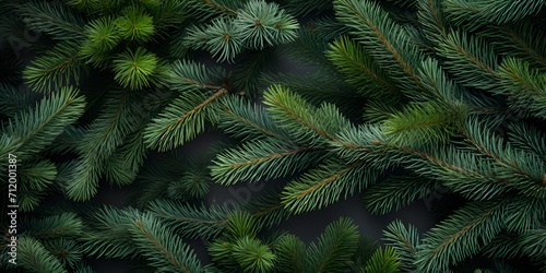 branches  A close up of a pine tree with green needles  Christmas tree fir branch festive seamless background pattern  Christmas Fir tree brunch  fresh green branches of  Christmas tree  Generative AI