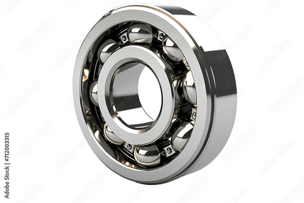 Closeup of a ball bearing isolated on a Transparent background. Generative AI Closeup of a ball bearing isolated on a Transparent background. Generative AI