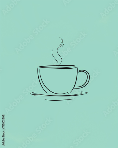 An ultra-minimalistic social media image for National Hot Tea  coffee  hot coco  hot liquid day