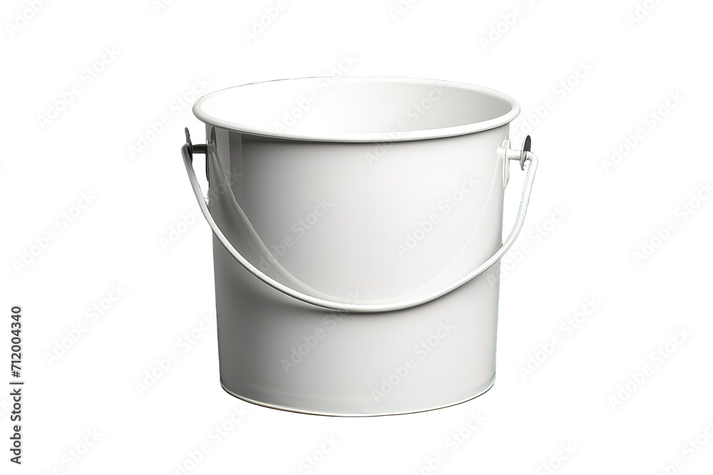 plastic bucket isolated on a Transparent background. Generative AI plastic bucket isolated on a Transparent background. Generative AI