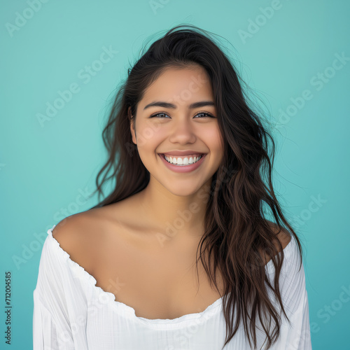 Portrait of a beautiful Hispanic or Latino young woman