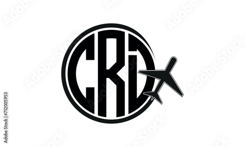CRD three initial letter circle tour & travel agency logo design vector template. hajj Umrah agency, abstract, wordmark, business, monogram, minimalist, brand, company, flat, tourism agency, tourist