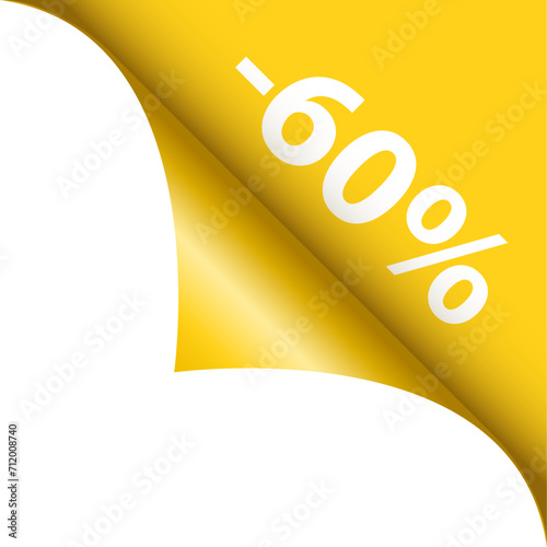 Curled corner 60% off