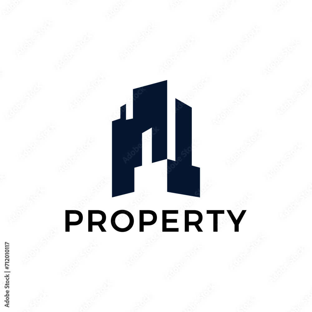 Property building architecture symbol logo icon vector template