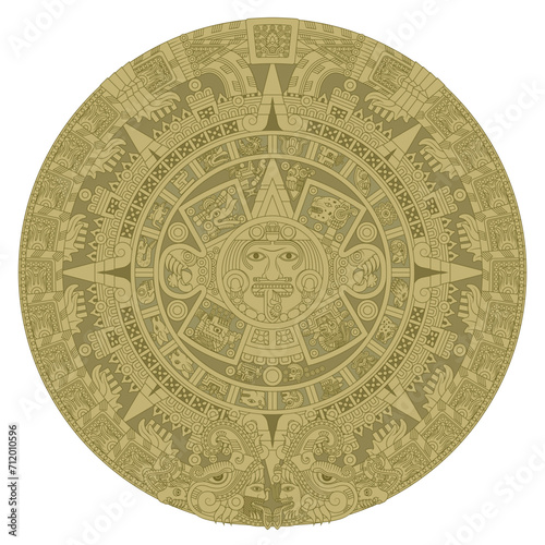 Solar calendar of the ancient Aztec civilization