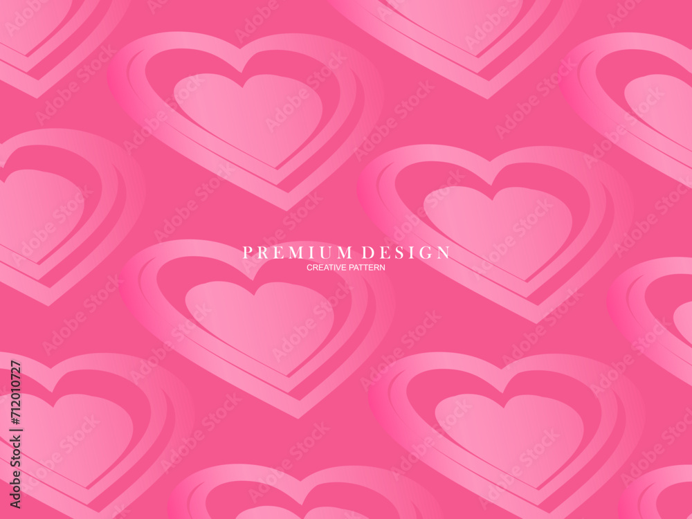 Pink heart background with modern concept. Romantic cute background. Pink heart background with modern concept. Romantic cute background.