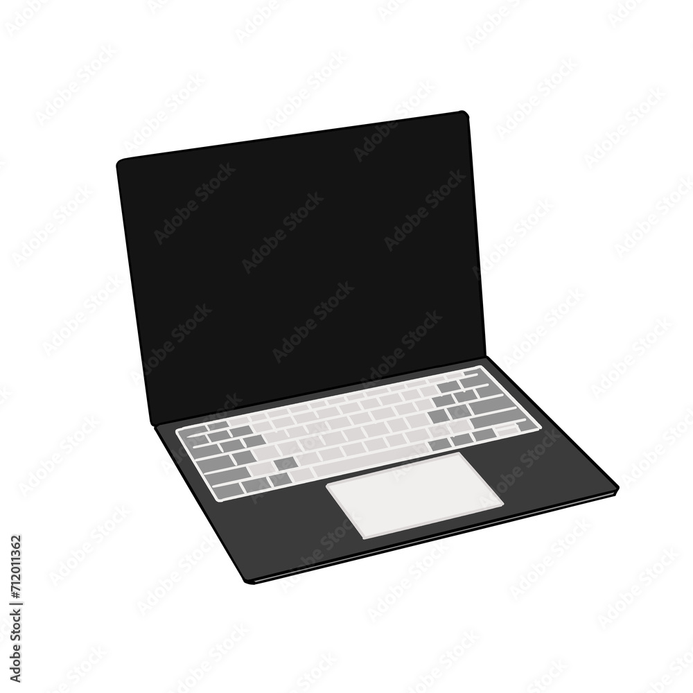 laptop isolated on white background laptop isolated on white background