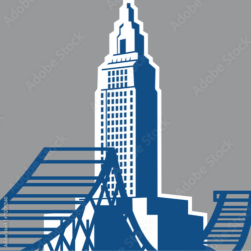 state capital logo , architecture logo
