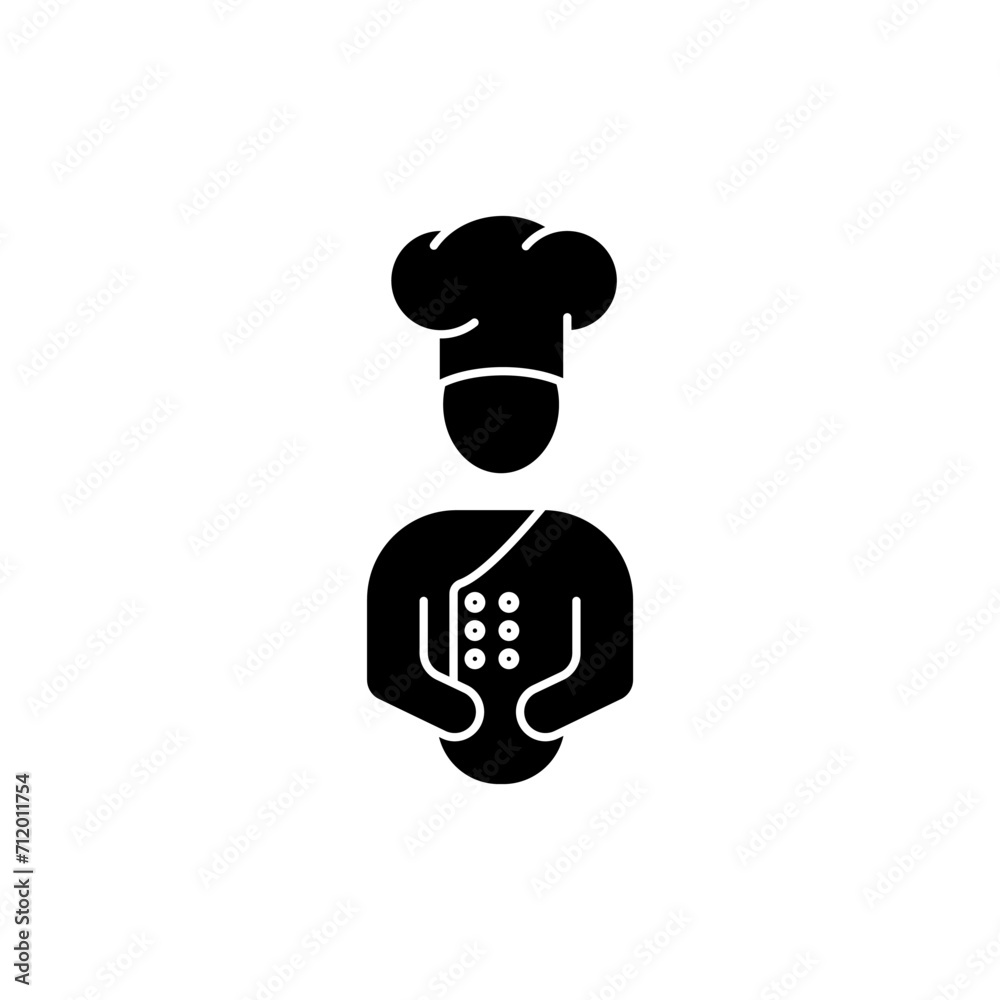 chef concept line icon. Simple element illustration. chef concept outline symbol design.