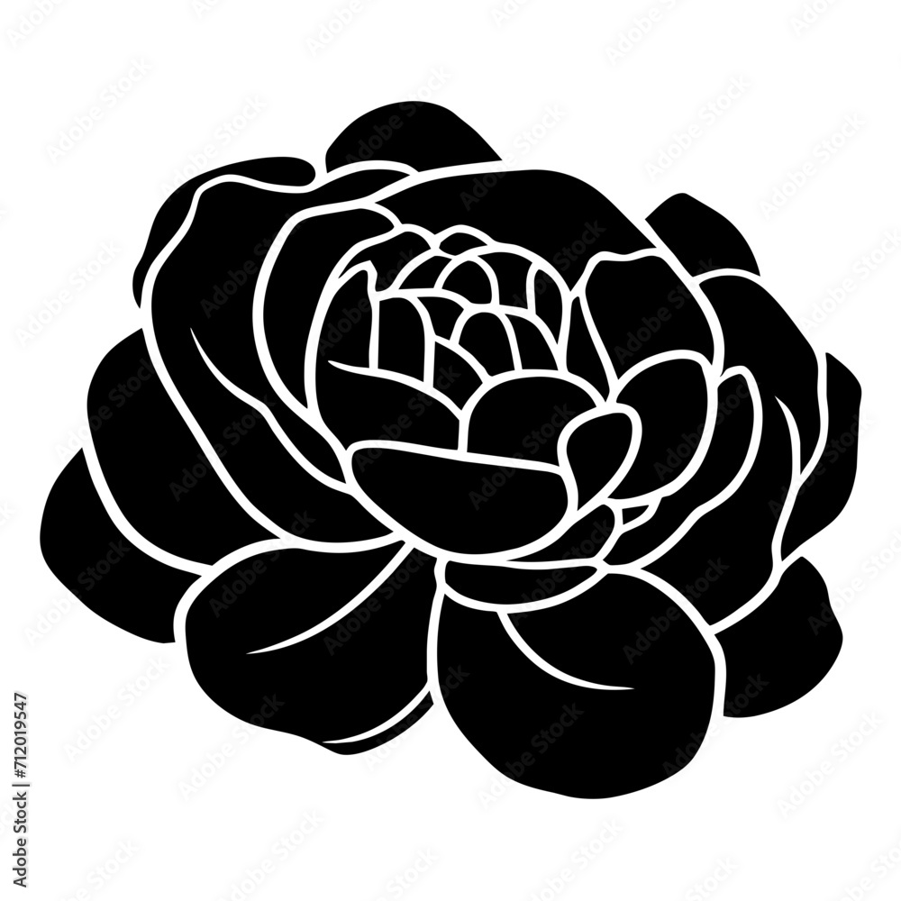 Hand drawn simple flower illustration Hand drawn simple flower illustration