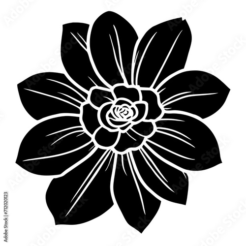 Hand drawn simple flower illustration