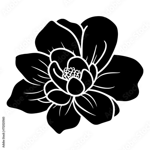 Hand drawn simple flower illustration