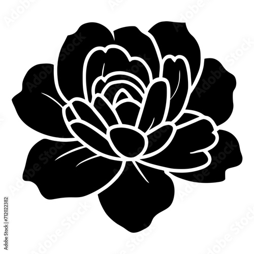 Hand drawn simple flower illustration