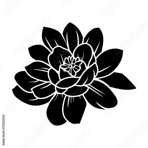 Hand drawn simple flower illustration