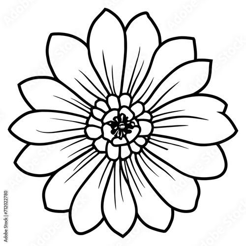 Hand drawn simple flower illustration