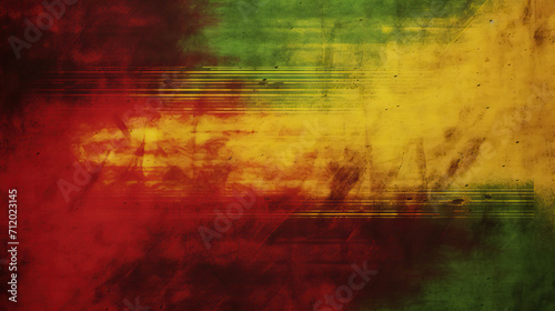 Black History Month, Abstract Watercolor Grunge Texture Wall Splash Spot Digital Art Illustration Canvas with Red, Yellow, and Green oil Painting Background
