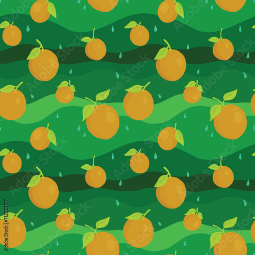 seamless background with orange pears