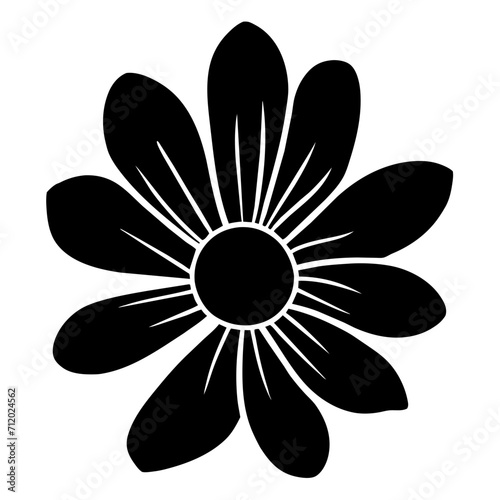 Hand drawn simple flower illustration