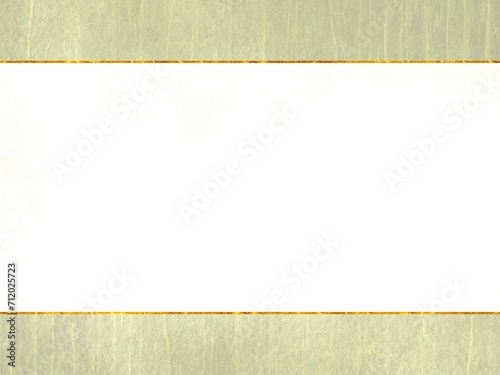 シンプルな緑の和風背景イラスト