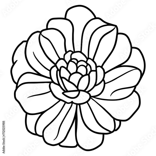 Hand drawn simple flower illustration