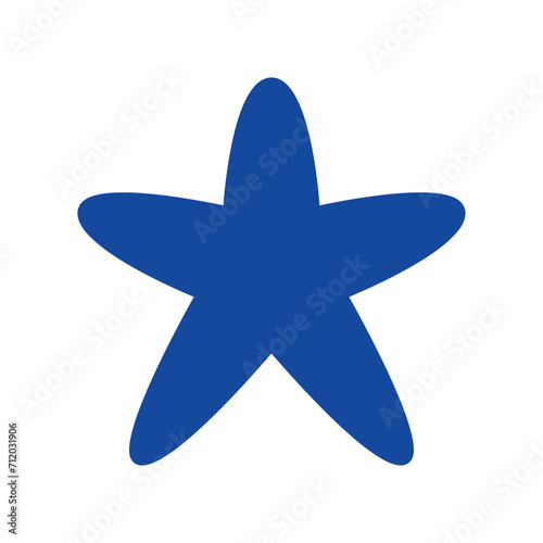 Star fish icon vector or logo illustration style
