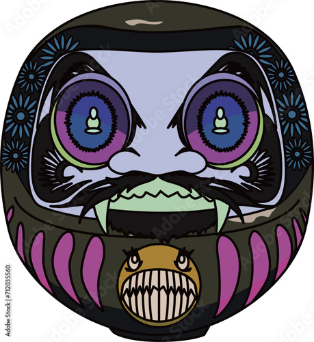ドラキュラだるま（dracula daruma）(eps)