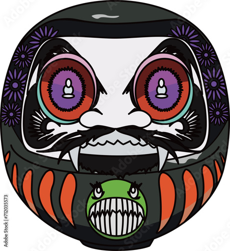 ドラキュラだるま（dracula daruma）(eps)
