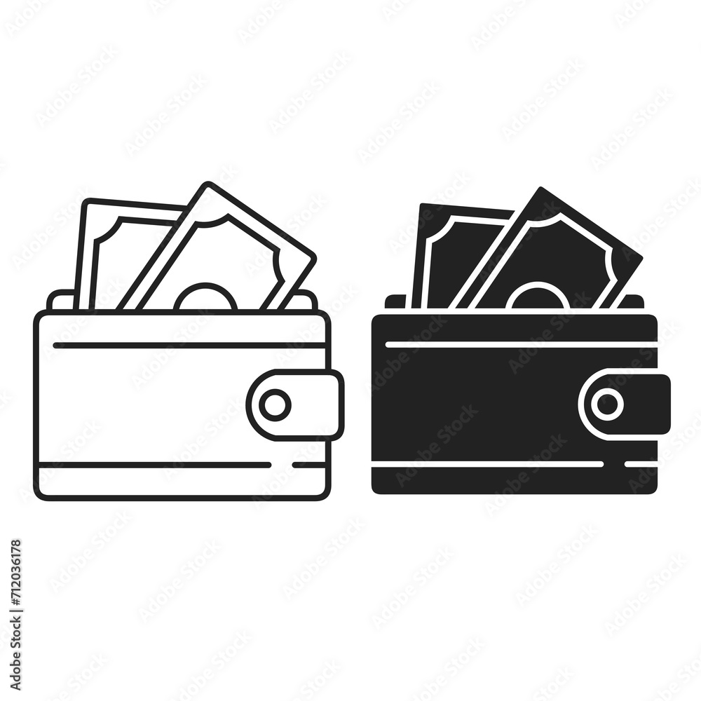 money wallet flat icon vector money wallet flat icon vector
