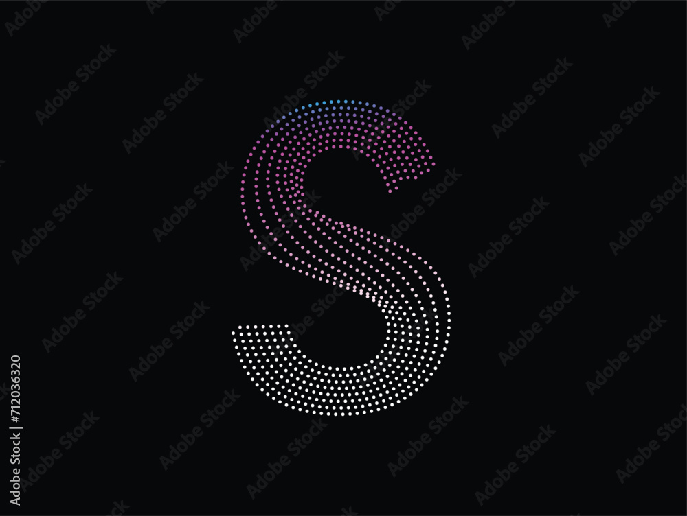 S dot creative modern minimal letter s design, creative professional S dot logo vector S dot creative modern minimal letter s design, creative professional S dot logo vector