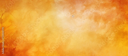 Yellow orange background with texture and distressed vintage grunge and watercolor paint stains in elegant backdrop illustration photo