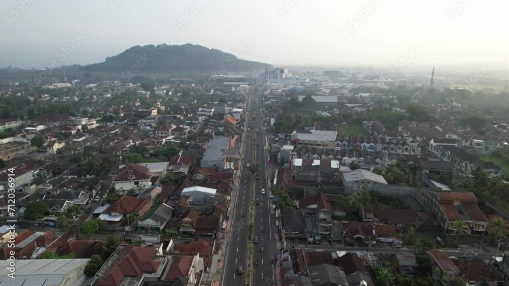 panoramic view of the city with the hill in the middle panoramic view of the city with the hill in the middle