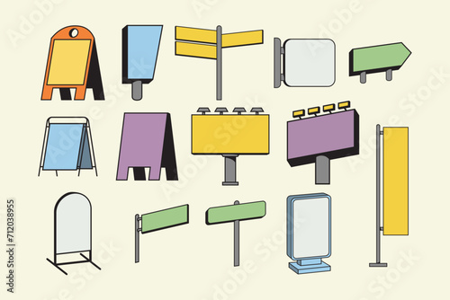 Advertising Signboard Illustration