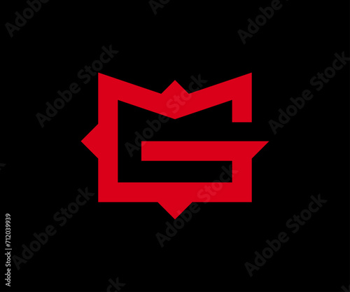 Initial monogram MG or GM. The logo looks modern and minimal.