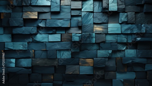 Abstract background made of cubes. Created with Ai