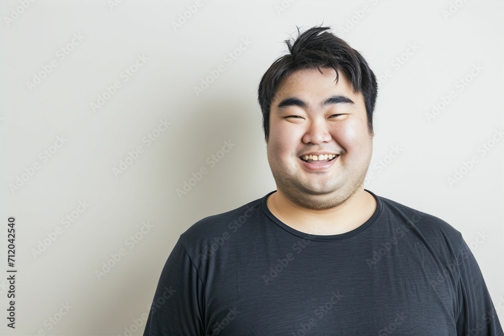 太っている日本人男性のポートレート(デブ・肥満・減量・ぽっちゃり・ダイエット・フィットネス) 太っている日本人男性のポートレート(デブ・肥満・減量・ぽっちゃり・ダイエット・フィットネス)