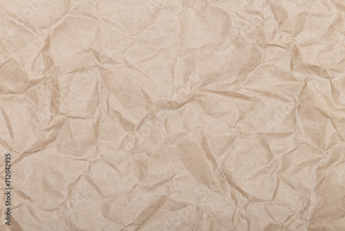 Brown wrinkle recycle paper background, Brown Craft crumpled paper, cardboard background.