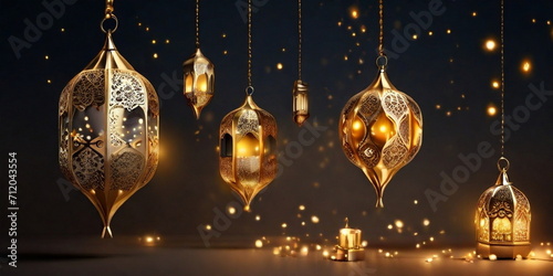 Ramadan moon, mosque, leant background design