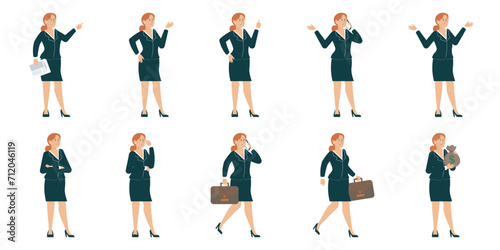 Businesswoman Doing Gesture © Eustas-design