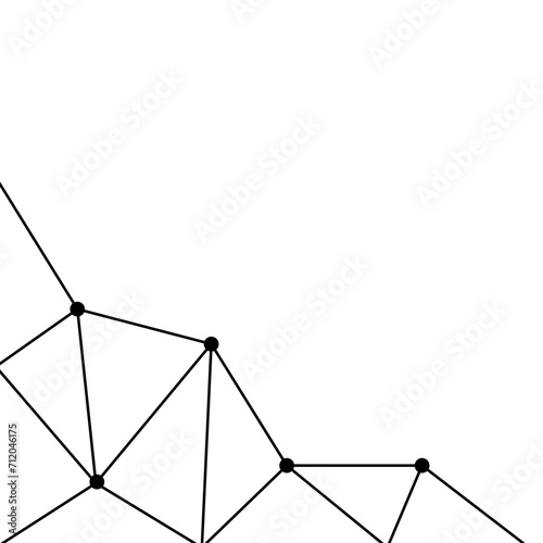 Abstract Low Poly Line Corner