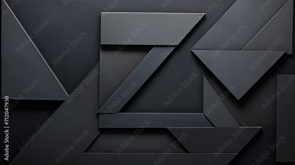 geometric shapes of black paper composition abstract geometric shapes of black paper composition abstract