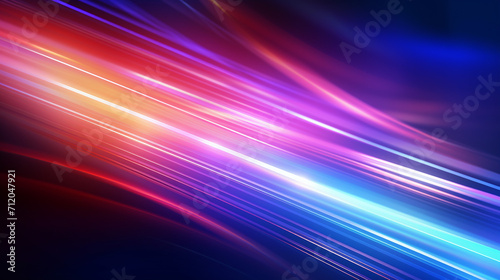 glowing sparkling lines moving on bright color background