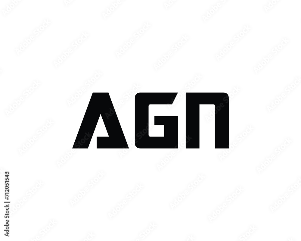 AGN LOGO DESIGN VECTOR TEMPLATE AGN LOGO DESIGN VECTOR TEMPLATE