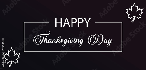 Happy Thanksgiving usa Text illustration Design