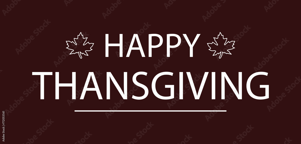 Happy Thanksgiving usa Text illustration Design