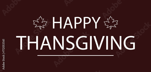 Happy Thanksgiving usa Text illustration Design