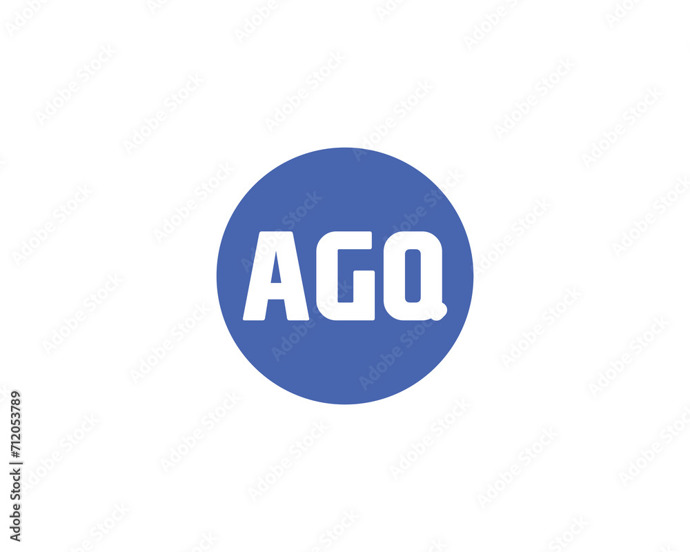 AGQ LOGO DESIGN VECTOR TEMPLATE AGQ LOGO DESIGN VECTOR TEMPLATE
